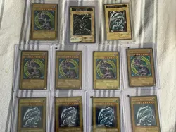 Yu-Gi-Oh! Konami Dark Magician & Blue-Eyes White Dragon 10 Card Spellcaster Lot - Image 1