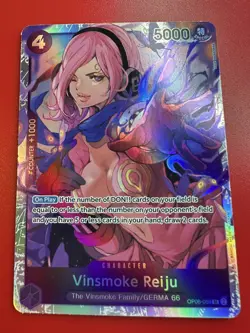 Lot of 7 - Vinsmoke Reiju OP06-069 SR One Piece Card Game NM For Royal - Image 2