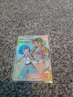 Mallow & Lana Full Art Holo Card 231/236 Sm-Cosmic Eclipse Pokemon - Image 1