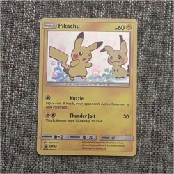 Pokemon Pikachu & Mimikyu Promo Holo SM162 Card 60 HP Basic Pokemon TCG - Image 1
