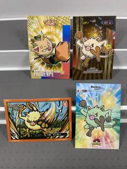 Pokemon Lot of Cards and Stickers All Mankey #56 Mankey Only Pokemon Lot of 20 - Image 4