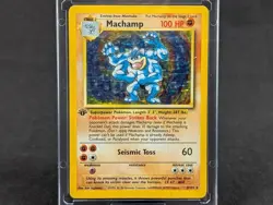 Pokemon Machamp Holo Rare Card - Legendary Collection 8/102 Base Set LP NM - Image 1