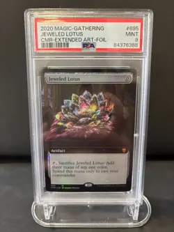 MTG CARD JEWELED LOTUS CMR-EXTENDED ART-FOIL PSA 9 MINT 2020 - Image 1