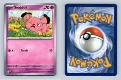 Snubbull #037/094 Phantasmal Flames Common Pokemon 2025 TCG Card - Image 1
