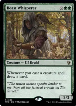 Beast Whisperer Commander: Murders at Karlov Manor 166 NM MTG - Image 1