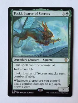 Toski, Bearer of Secrets NM BLC Commander: Bloomburrow MTG - Image 1