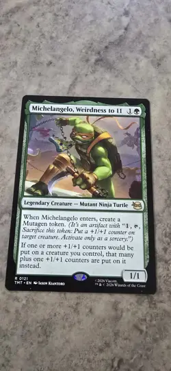 Michelangelo, Weirdness to 11 Teenage Mutant Ninja Turtles Regular Rare MTG NM - Image 1