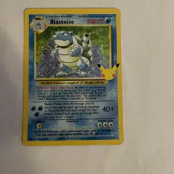 POKEMON Blastoise 2/102 25th Anniversary Celebrations Stamp- Legendsonmain - Image 1