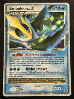 Empoleon LV. X 🌀SWIRL 🌀2007 Pokemon Diamond & Pearl Black Star Promo DP11 HOLO - Image 1