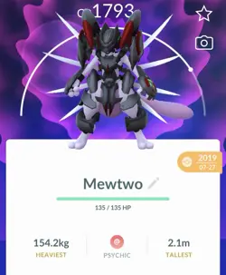 Pokemon Go PTC Acc, Guaranteed Lucky Armor Mewtwo - Image 1