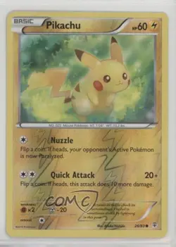 Pikachu Reverse Foil Pokemon XY Generations #26 - Image 1