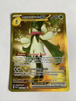 Pokemon TCG Meowscarada ex 271/193 Sv02: Paldea Evolved Holo Hyper Rare - Image 1
