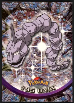 2000 Pokemon TV Animation Series 2 #95 Onix Blue Logo - Image 1