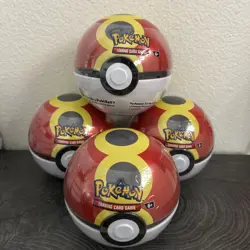 Pokemon TCG Pokeball Tins LOT of 4 Sealed Tins New Sealed - Image 1