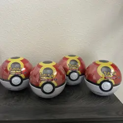 Pokemon TCG Pokeball Tins LOT of 4 Sealed Tins New Sealed - Image 2