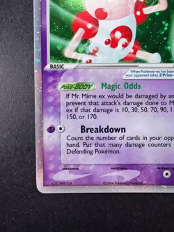 2004 Pokemon Mr. Mime ex EX Fire Red & Leaf Green Holo 110/112 - Image 4