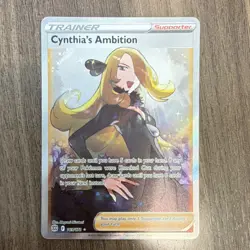 Pokemon Cynthia's Ambition Full Art Ultra Rare Holo 169/172 Brilliant Stars - Image 1
