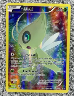 Celebi XY111 Pokemon TCG Full Art Mythical Collection Black Star Promo Holo - Image 1