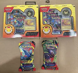 Sealed Lot 30th Anniversary Pokemon Day Box Mega And Phantasmal Boosters X2 X2 - Image 1