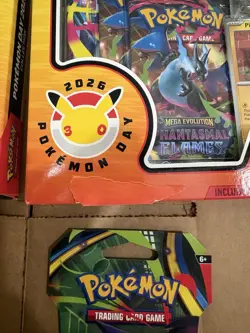Sealed Lot 30th Anniversary Pokemon Day Box Mega And Phantasmal Boosters X2 X2 - Image 2