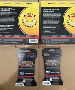 Sealed Lot 30th Anniversary Pokemon Day Box Mega And Phantasmal Boosters X2 X2 - Image 4