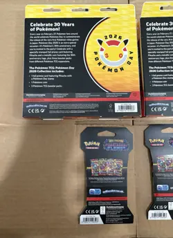 Sealed Lot 30th Anniversary Pokemon Day Box Mega And Phantasmal Boosters X2 X2 - Image 5