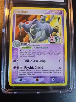 2006 POKEMON EX CRYSTAL GUARDIANS DUSCLOPS REVERSE HOLO 17/100 CGC 10 GEM MINT - Image 3