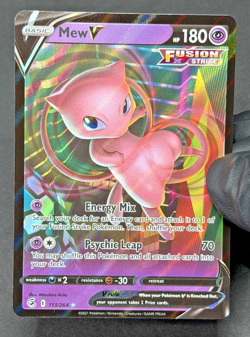 2021 TCG Pokemon #113 Mew V 113/264 Holo Fusion Strike - Image 2