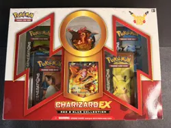 Charizard EX Red and Blue Collection - Pokemon Promo box with figure - SEALED - Image 1