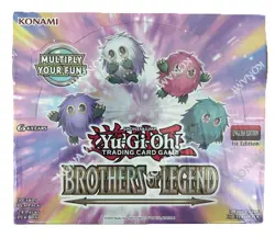 YuGiOh Brothers of Legend Booster Box, 1st Edition New Sealed 24 Packs 83717855170 - Image 1