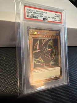 Dark Magician *PSA Gem M 10 RA04-EN106 * Platinum Secret Rare* Arkana Art - Image 4