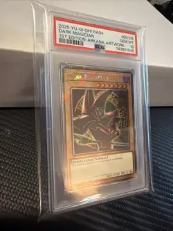 Dark Magician *PSA Gem M 10 RA04-EN106 * Platinum Secret Rare* Arkana Art - Image 5