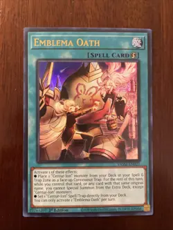 Yu-Gi-Oh! TCG Emblema Oath Valiant Smashers VASM-EN021 1st Edition Ultra Rare - Image 1