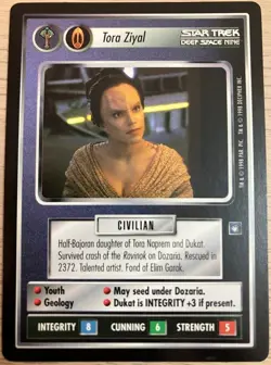 Tora Ziyal Star Trek CCG Card Game DS9 Dual Rare LP - Image 1