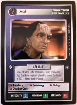 Entek Star Trek CCG Card Game DS9 Rare LP - Image 1