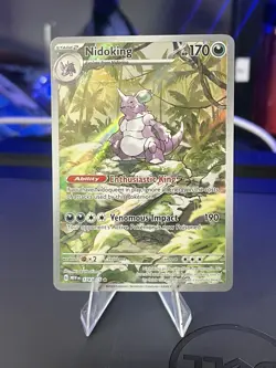 Pokemon TCG Nidoking Scarlet & Violet 151 Illustration Rare Card 174/165 - Image 1
