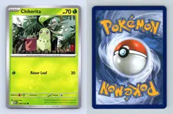 Chikorita #008/132 Mega Evolution Common Pokemon 2025 TCG Card - Image 1