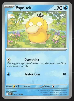 SV: Scarlet & Violet 151 Psyduck #054/165 Common Pokemon Card - Image 1