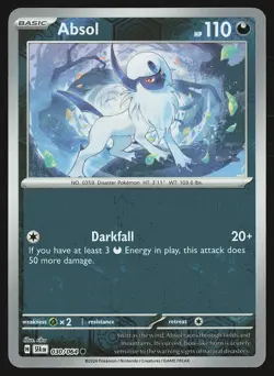 SV: Shrouded Fable Absol #030/064 Reverse Holo Pokemon Card - Image 1