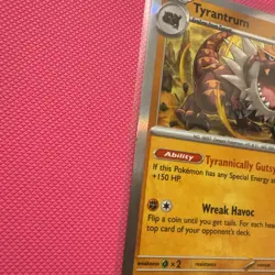 Pokemon TCG - Tyrantrum Perfect Order Pre-Release Promo Card MEP 066 - Image 2