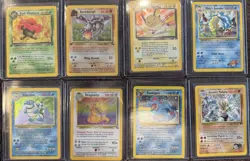 Pokemon Holo Rare Card Lot 8 Cards Team Rocket Fossil Gym Heroes Blastoise - Image 1