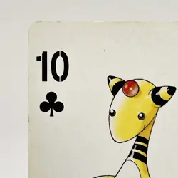 Pokemon Ampharos #181A Playing Card Gold Poker Pichu Nintendo Japanese Vintage - Image 2
