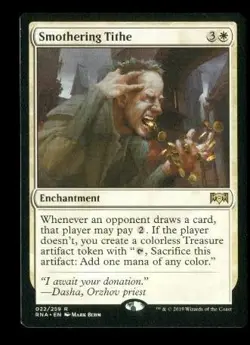 MTG Magic The Gathering Card Smothering Tithe Ravnica Allegiance 22/259 - Image 1