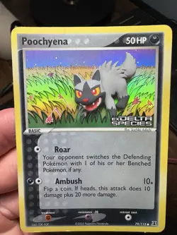 Pokemon TCG Poochyena Delta Species 79/113 Reverse Holo Common Card - Image 1