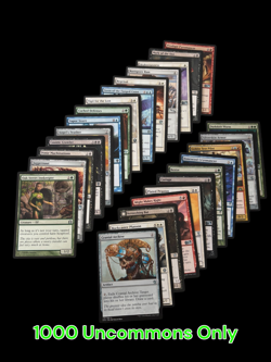 1000 Uncommons Only MTG Magic the Gathering Cards Bulk Lot - Image 1