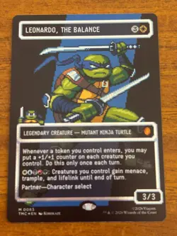 Leonardo, The Balance - Teenage Mutant Ninja Turtles - MTG - FOIL - 0088 - Image 1