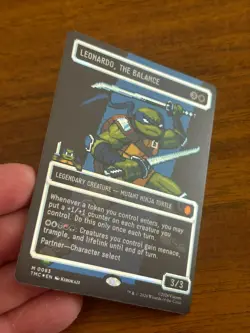 Leonardo, The Balance - Teenage Mutant Ninja Turtles - MTG - FOIL - 0088 - Image 2
