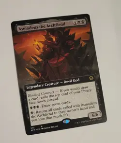 MTG Asmodeus the Archfiend 373 Extended Art AFR Rare Adventures Forgotten Realms - Image 1