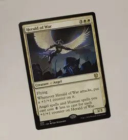 MTG Herald of War 086 Commander Innistrad Midnight MIC 2021 Rare TCG Angel - Image 1