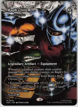 MTG Raph's Jitte Umezawa's Jitte Borderless Normal NM Teenage Mutant Ninja Turtl - Image 1